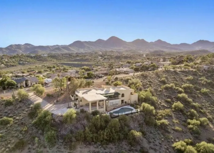Scenic Four Peaks Vistas Private Pool & Hot Tub